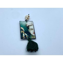 Ciondolo Frida con calavera e nappina